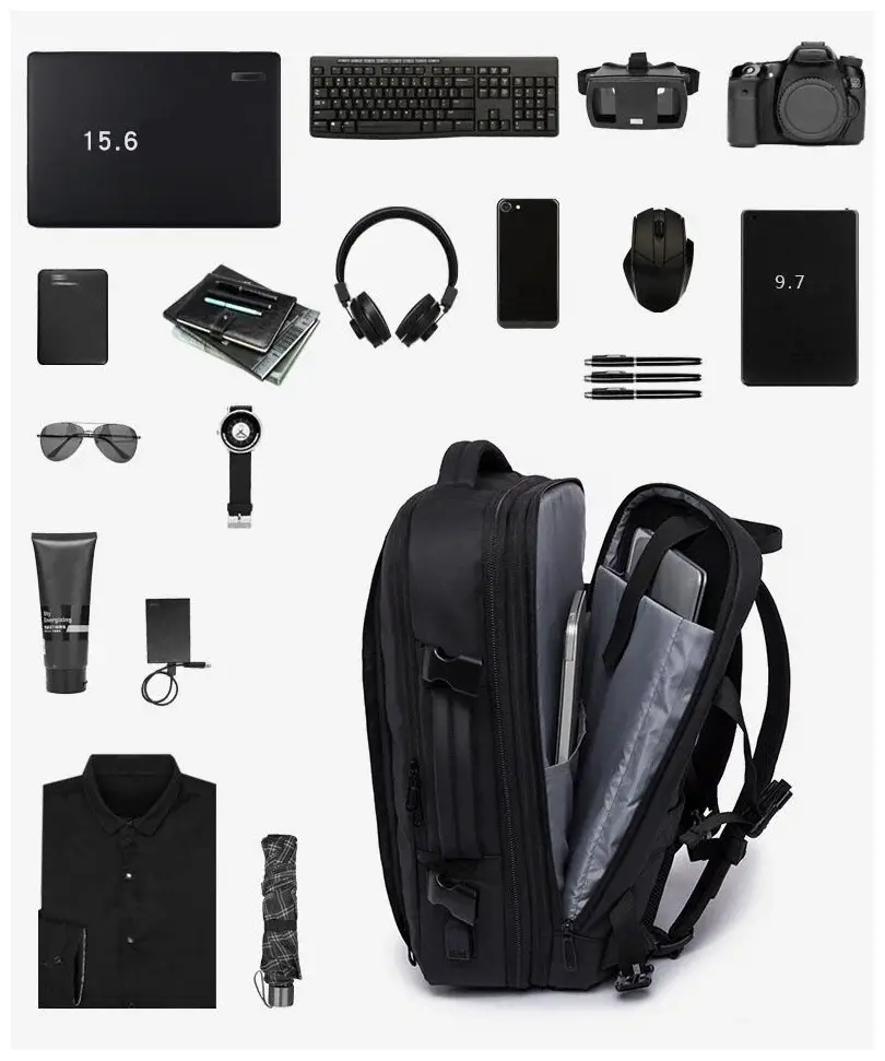  BANGE BG1908D Expand Your Horizons  Business & Travel Backpack for All Your Gear (17.3" Laptop)